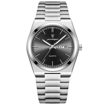 Men&#39;s Classic Steel Watch 41mm Dial Double Butterfly Clasp