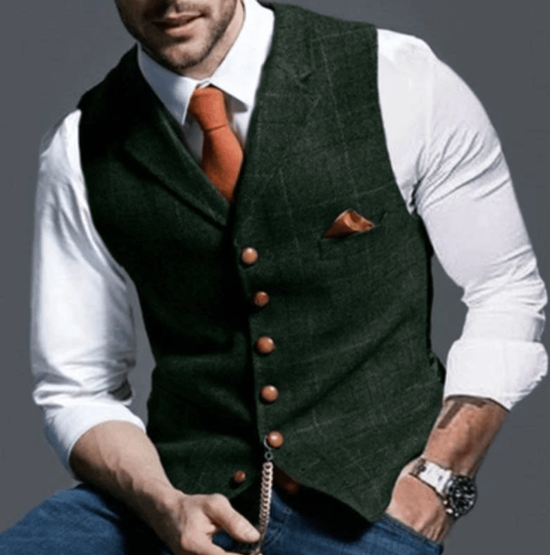 Men&#39;s Classic V-Neck Vest For Fall/Winter