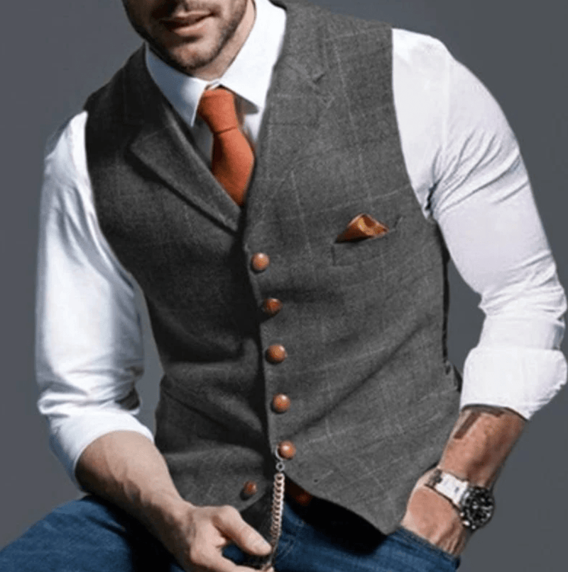Men&#39;s Classic V-Neck Vest For Fall/Winter