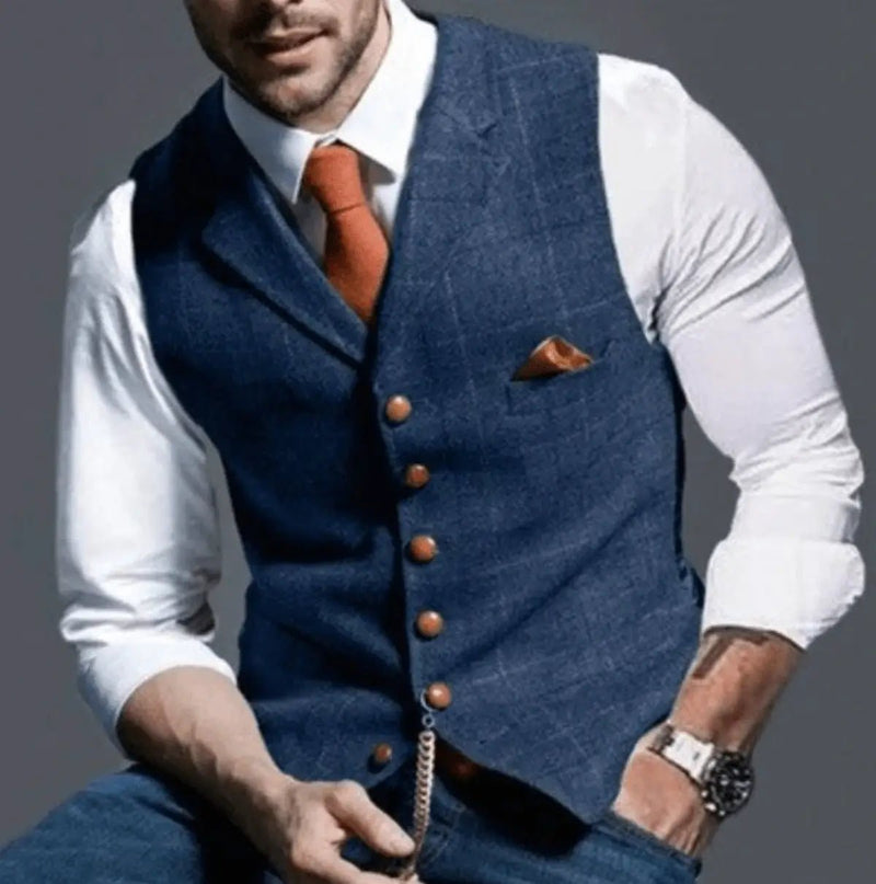 Men&#39;s Classic V-Neck Vest For Fall/Winter