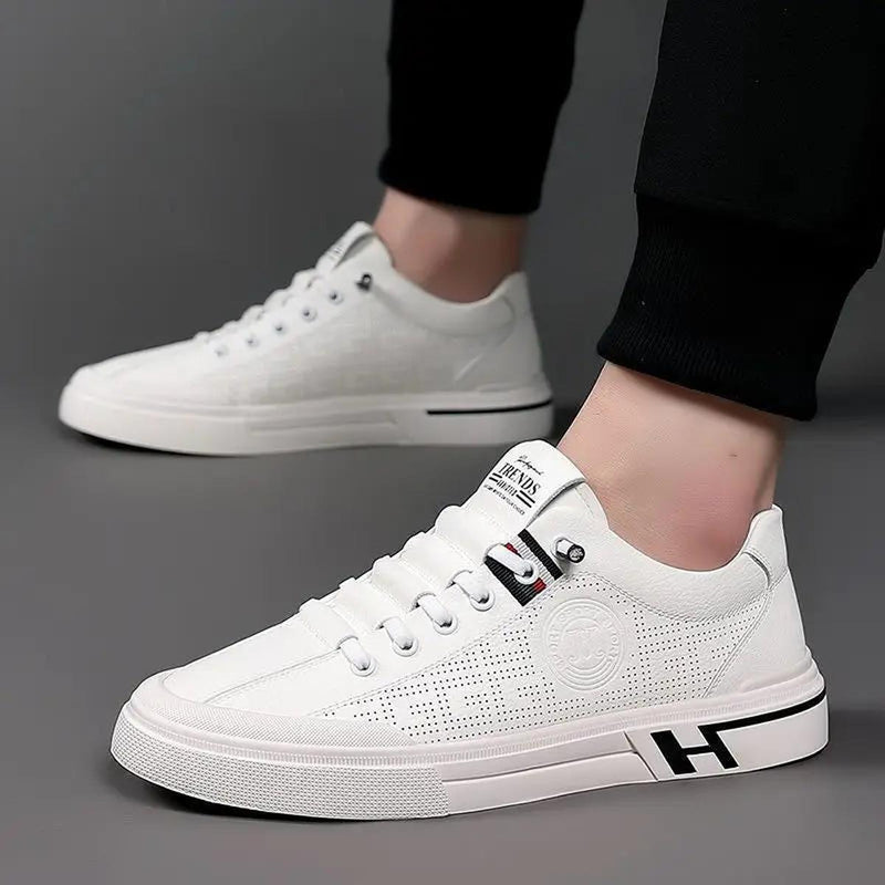 Men&#39;s Classic Vegan Leather Sneakers With Advanced Cushioning