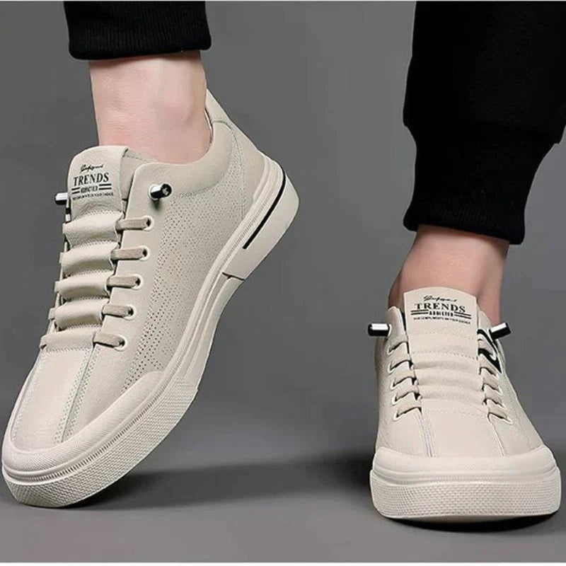 Men&#39;s Classic Vegan Leather Sneakers With Advanced Cushioning