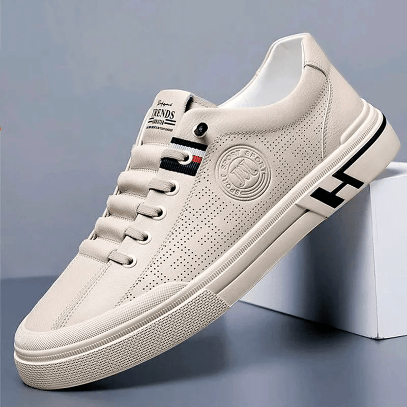 Men&#39;s Classic Vegan Leather Sneakers With Advanced Cushioning