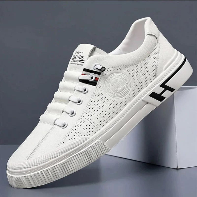 Men&#39;s Classic Vegan Leather Sneakers With Advanced Cushioning