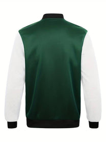 Men&#39;s College Jacket With Contrasting Sleeves