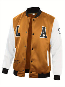 Men&#39;s College Jacket With Contrasting Sleeves
