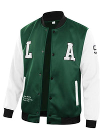 Men&#39;s College Jacket With Contrasting Sleeves