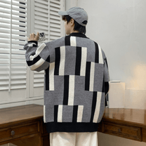 Men&#39;s Colour Block Casual Sweater