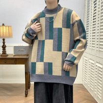 Men&#39;s Colour Block Casual Sweater