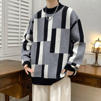 Men&#39;s Colour Block Casual Sweater