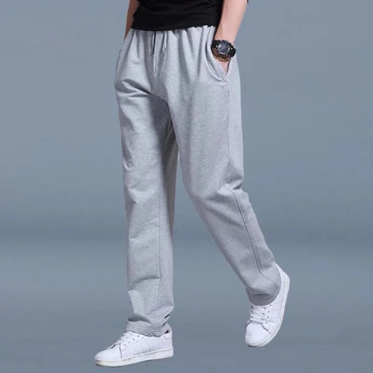 Men&#39;s Comfortable Cotton Joggers With Elastic Waistband