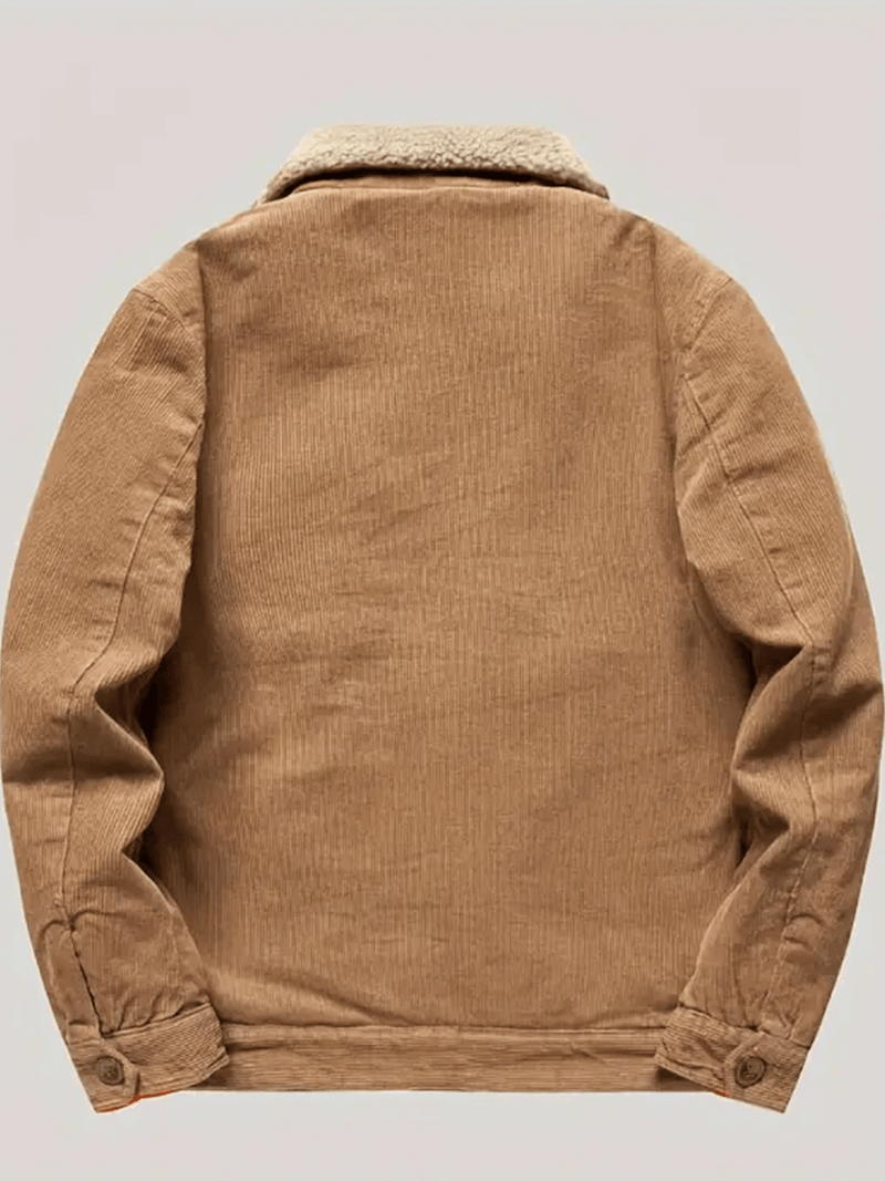 Men&#39;s Corduroy Jacket with Fleece Lining