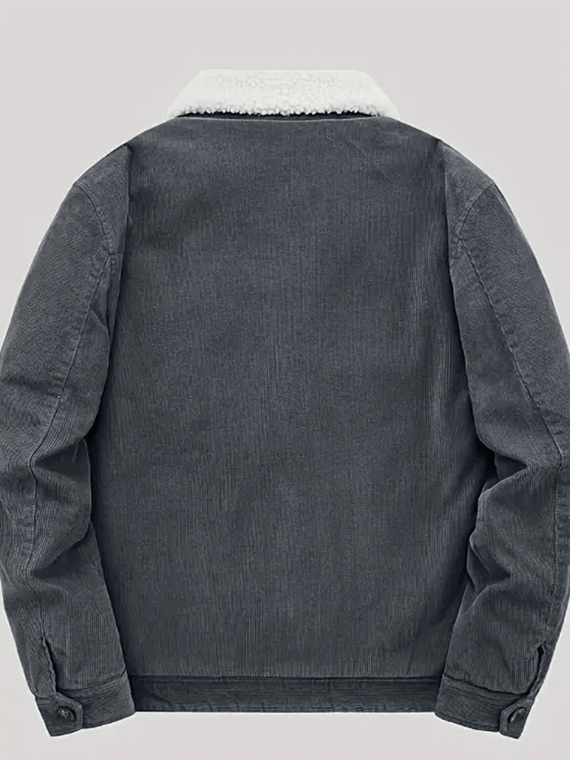 Men&#39;s Corduroy Jacket with Fleece Lining