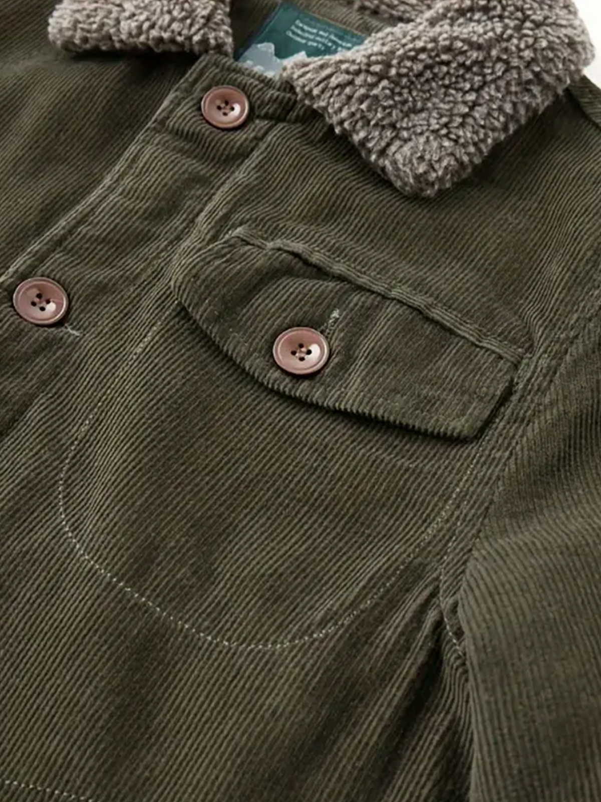 Men&#39;s Corduroy Jacket with Fleece Lining