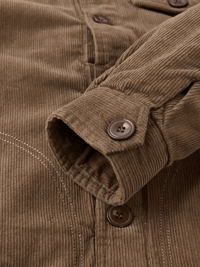 Men&#39;s Corduroy Jacket with Fleece Lining