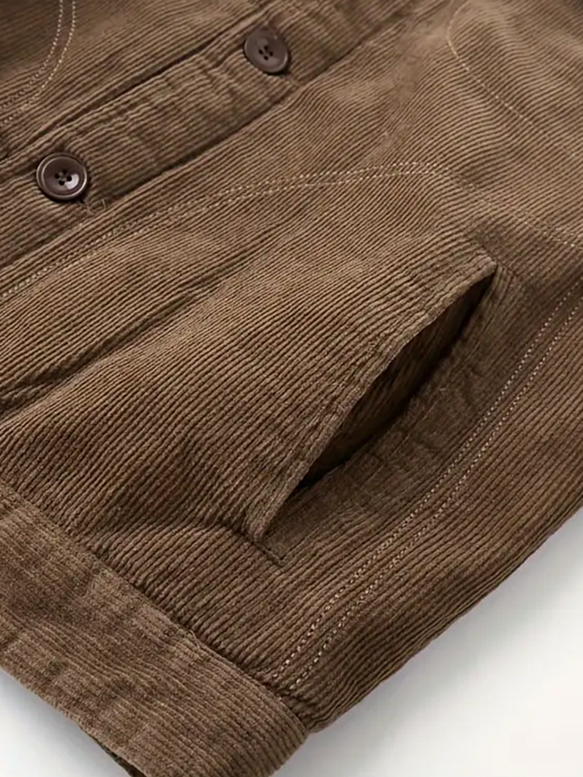 Men&#39;s Corduroy Jacket with Fleece Lining