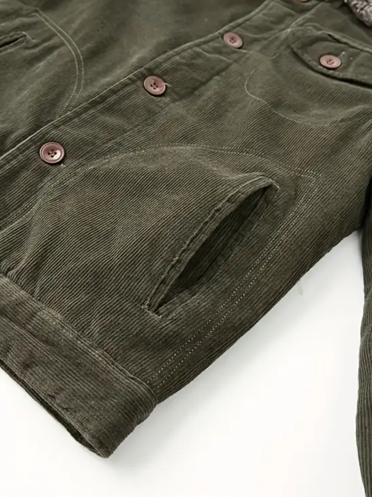 Men&#39;s Corduroy Jacket with Fleece Lining