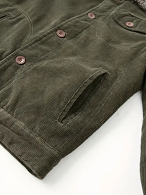Men&#39;s Corduroy Jacket with Fleece Lining