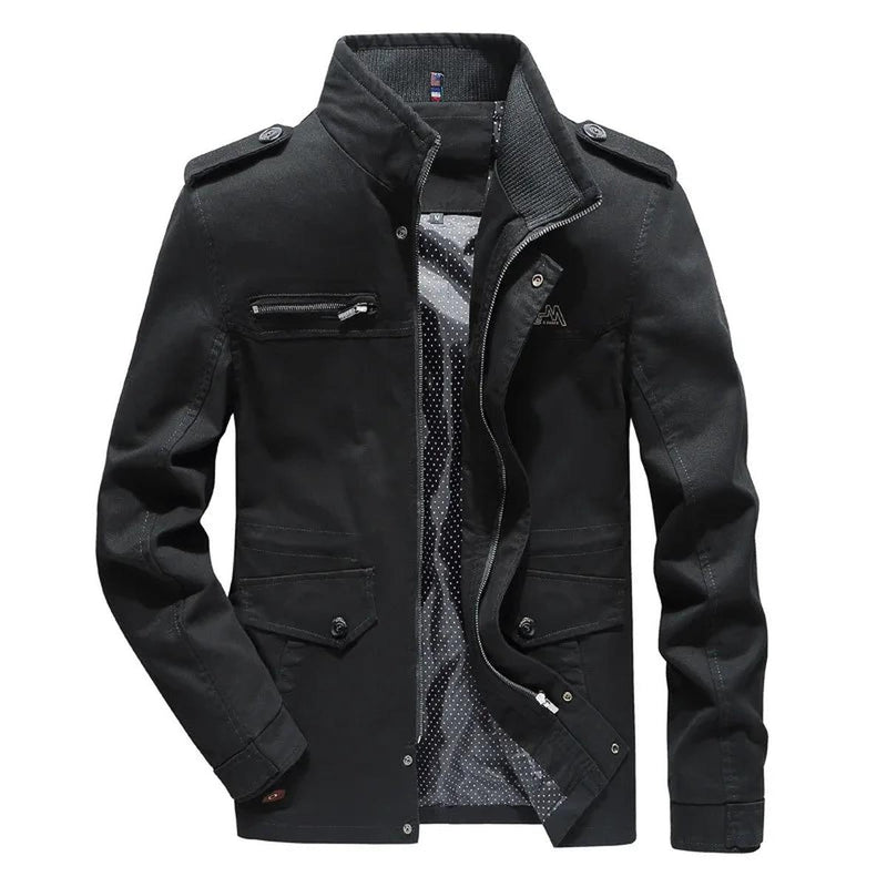 Men&#39;s Cotton Cargo Jacket for Spring and Autumn