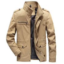 Men&#39;s Cotton Cargo Jacket for Spring and Autumn