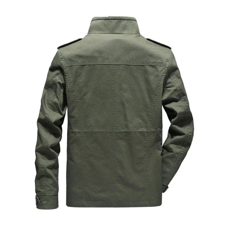 Men&#39;s Cotton Cargo Jacket for Spring and Autumn
