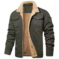 Men&#39;s Cotton Fleece Bomber Jacket - Winter Essential