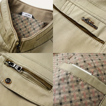 Men&#39;s Cotton Jacket Windproof Water-Repellent Field Look