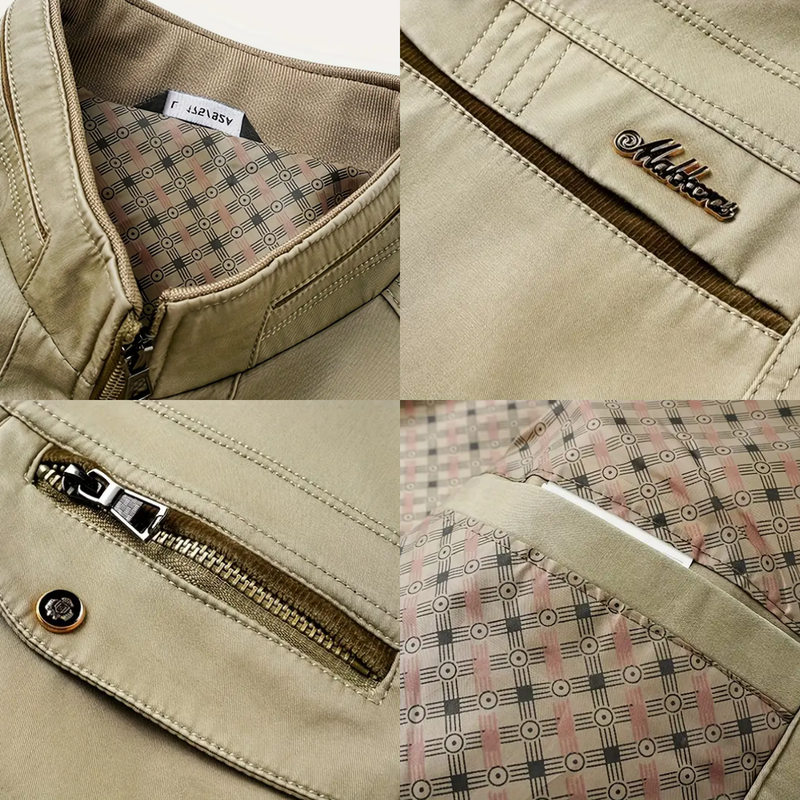 Men&#39;s Cotton Jacket Windproof Water-Repellent Field Look