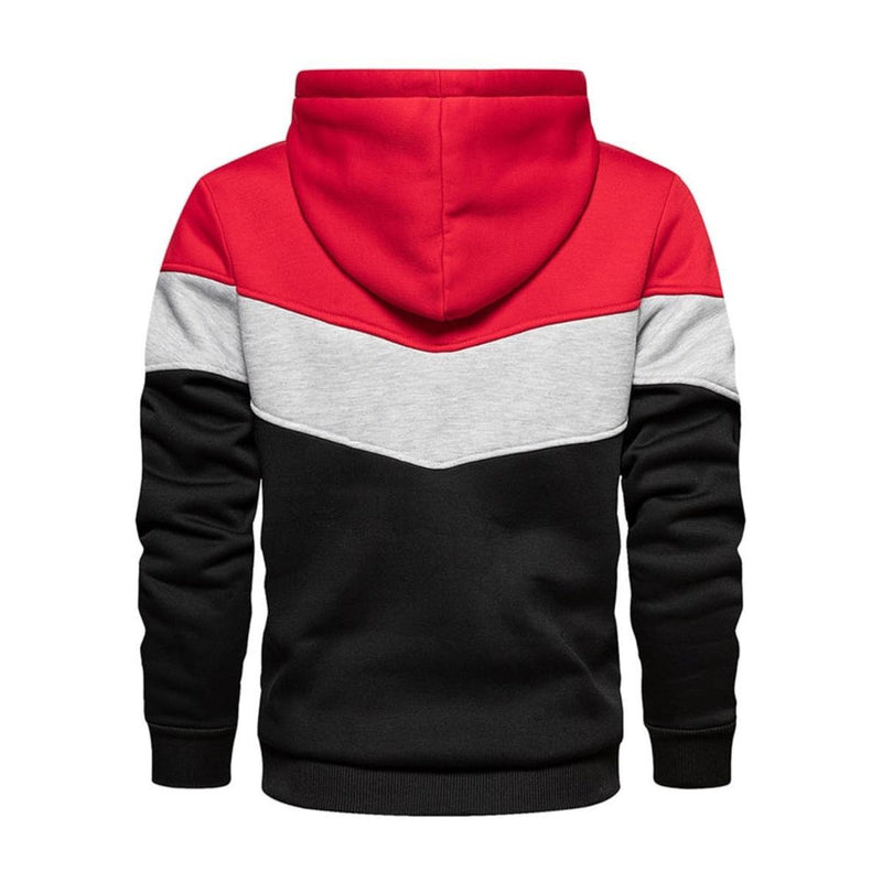 Men&#39;s Cotton-Polyester Blend Hoodie With Hood And Long Sleeves