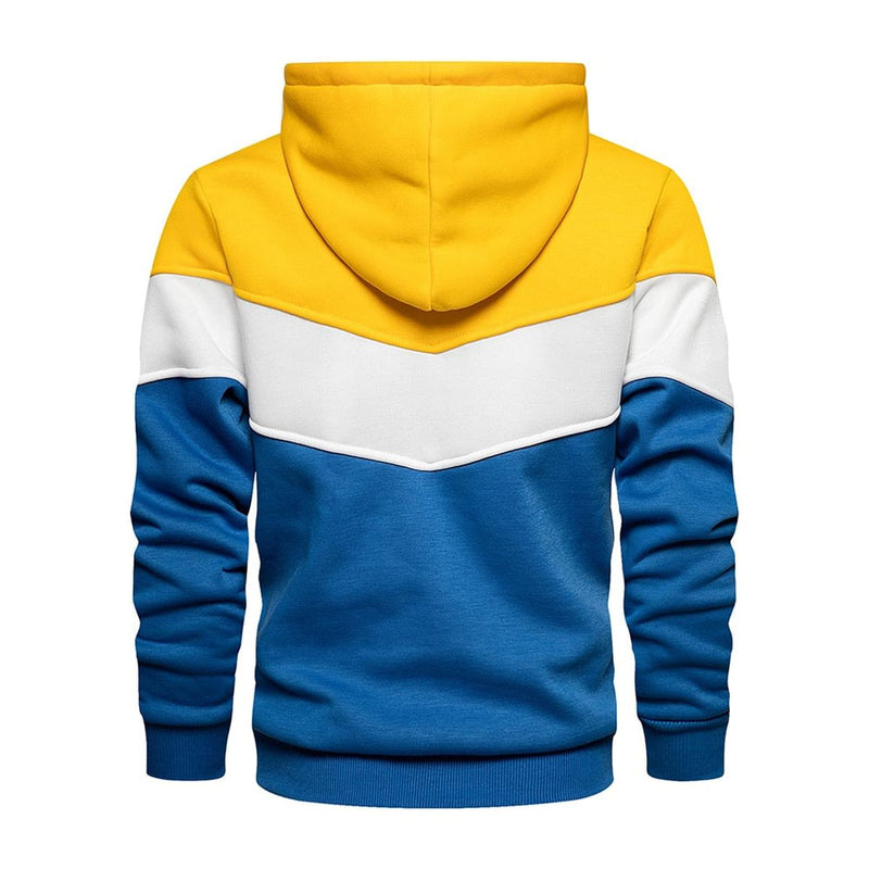 Men&#39;s Cotton-Polyester Blend Hoodie With Hood And Long Sleeves