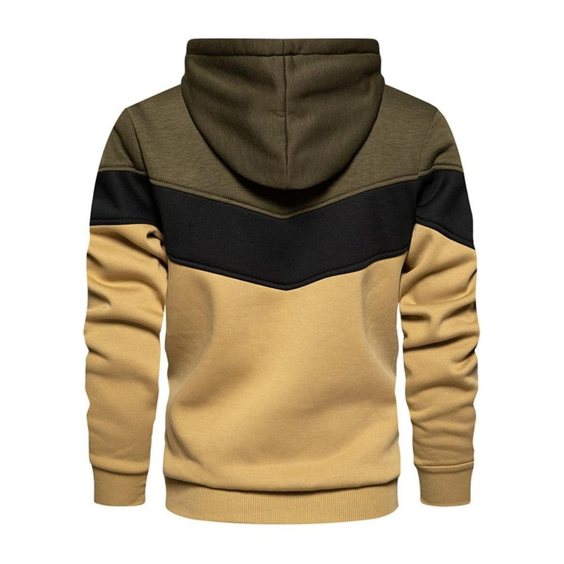 Men&#39;s Cotton-Polyester Blend Hoodie With Hood And Long Sleeves