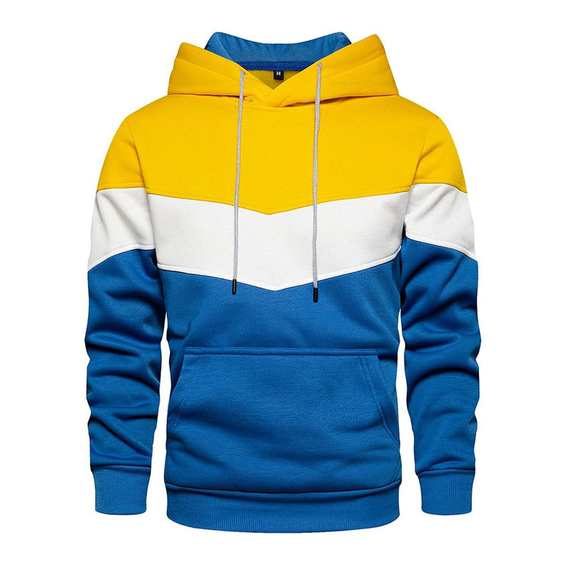 Men&#39;s Cotton-Polyester Blend Hoodie With Hood And Long Sleeves