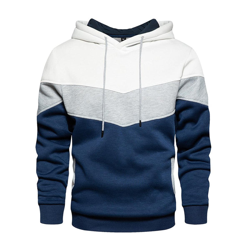 Men&#39;s Cotton-Polyester Blend Hoodie With Hood And Long Sleeves