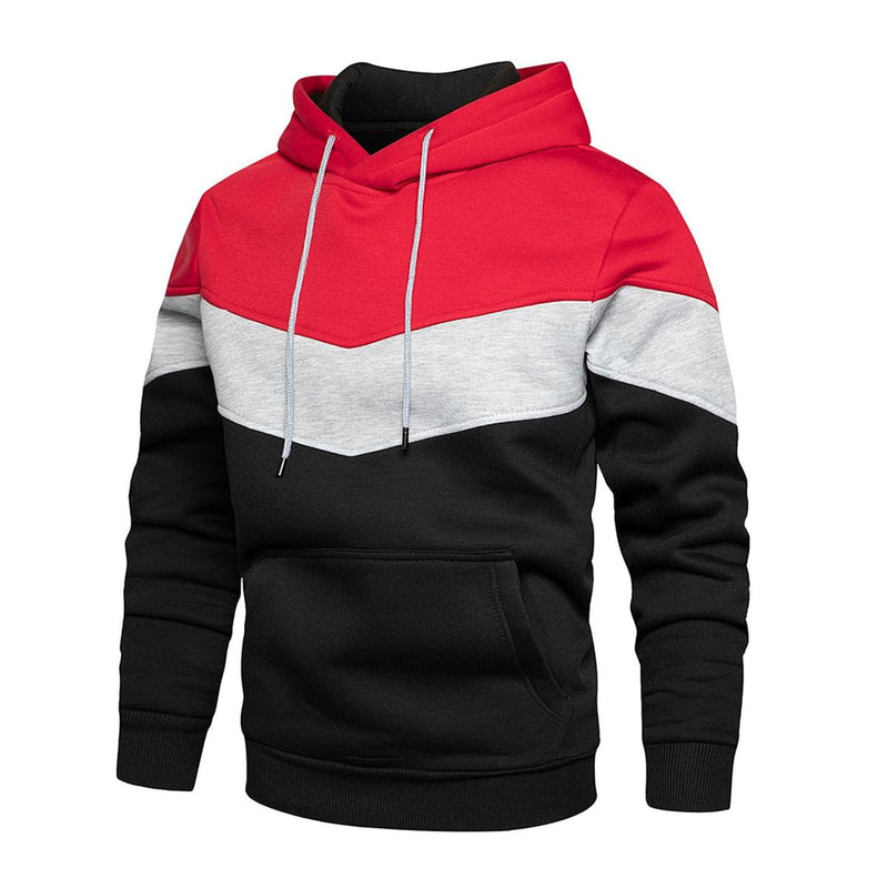 Men&#39;s Cotton-Polyester Blend Hoodie With Hood And Long Sleeves