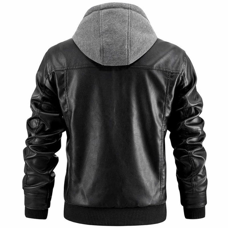 Men&#39;s Crocheted Vintage Motorcycle Jacket
