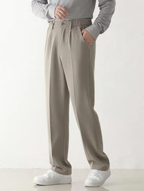 Men&#39;s Draped Tailored Formal Pants