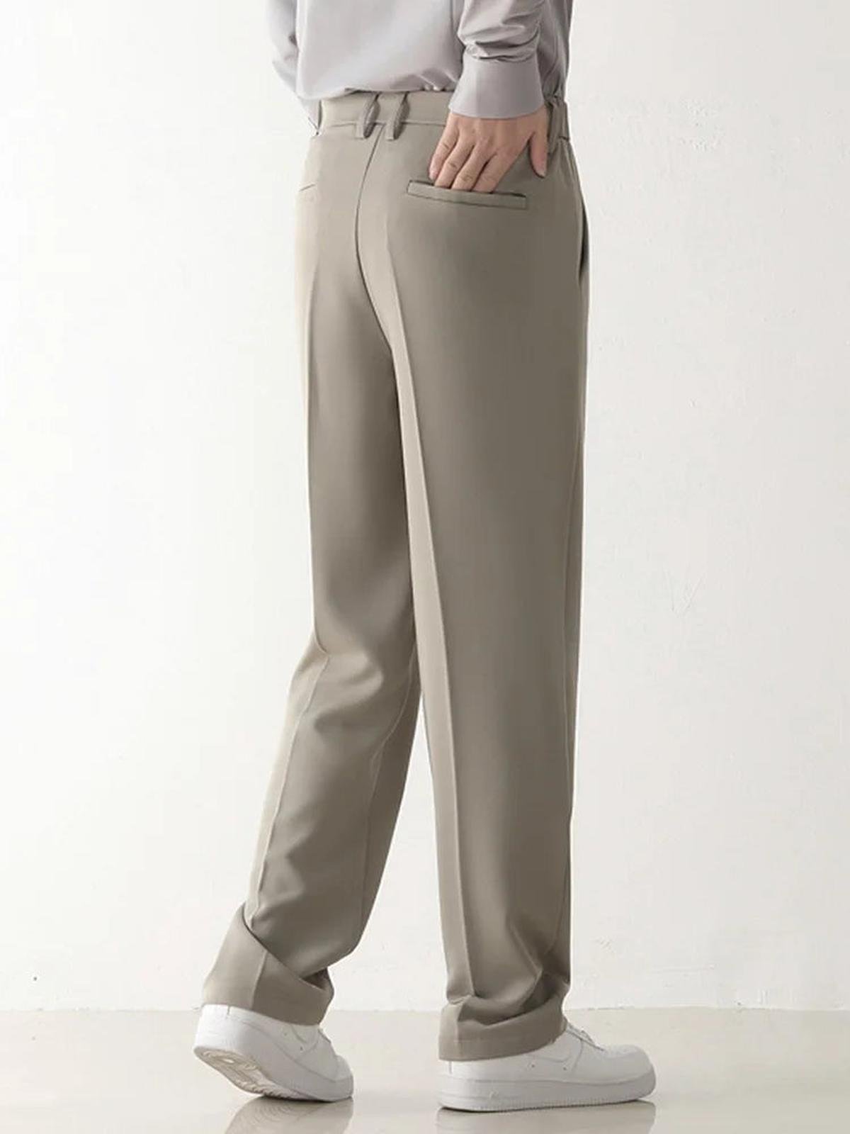 Men&#39;s Draped Tailored Formal Pants