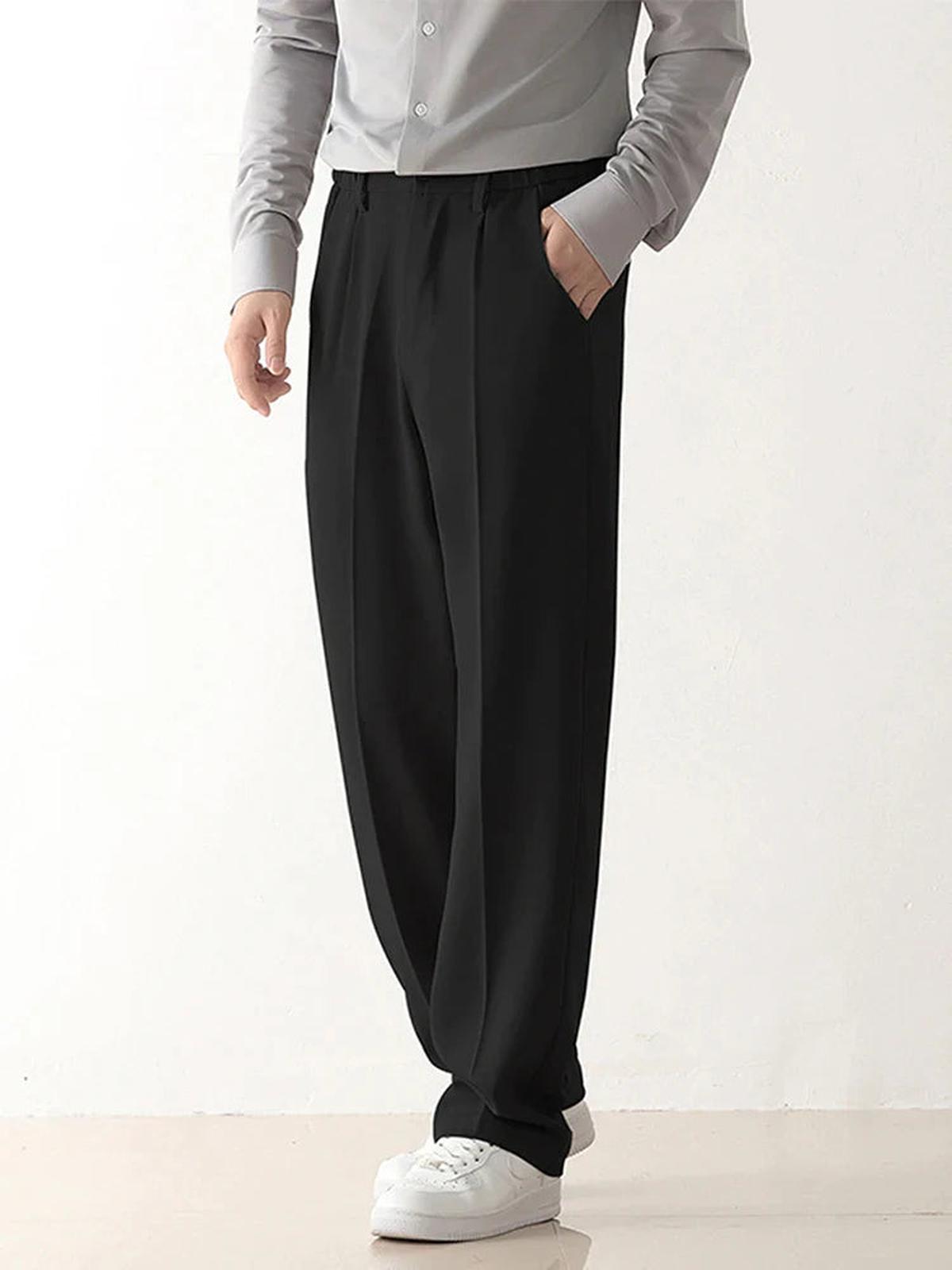 Men&#39;s Draped Tailored Formal Pants