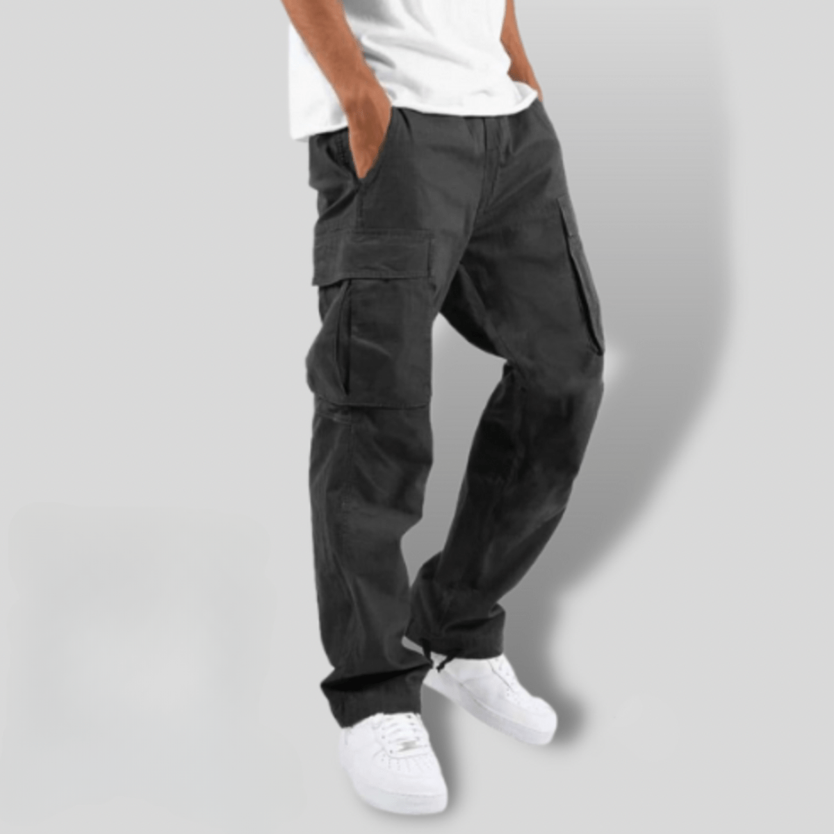 Men&#39;s Elastic Waist Cargo Pants