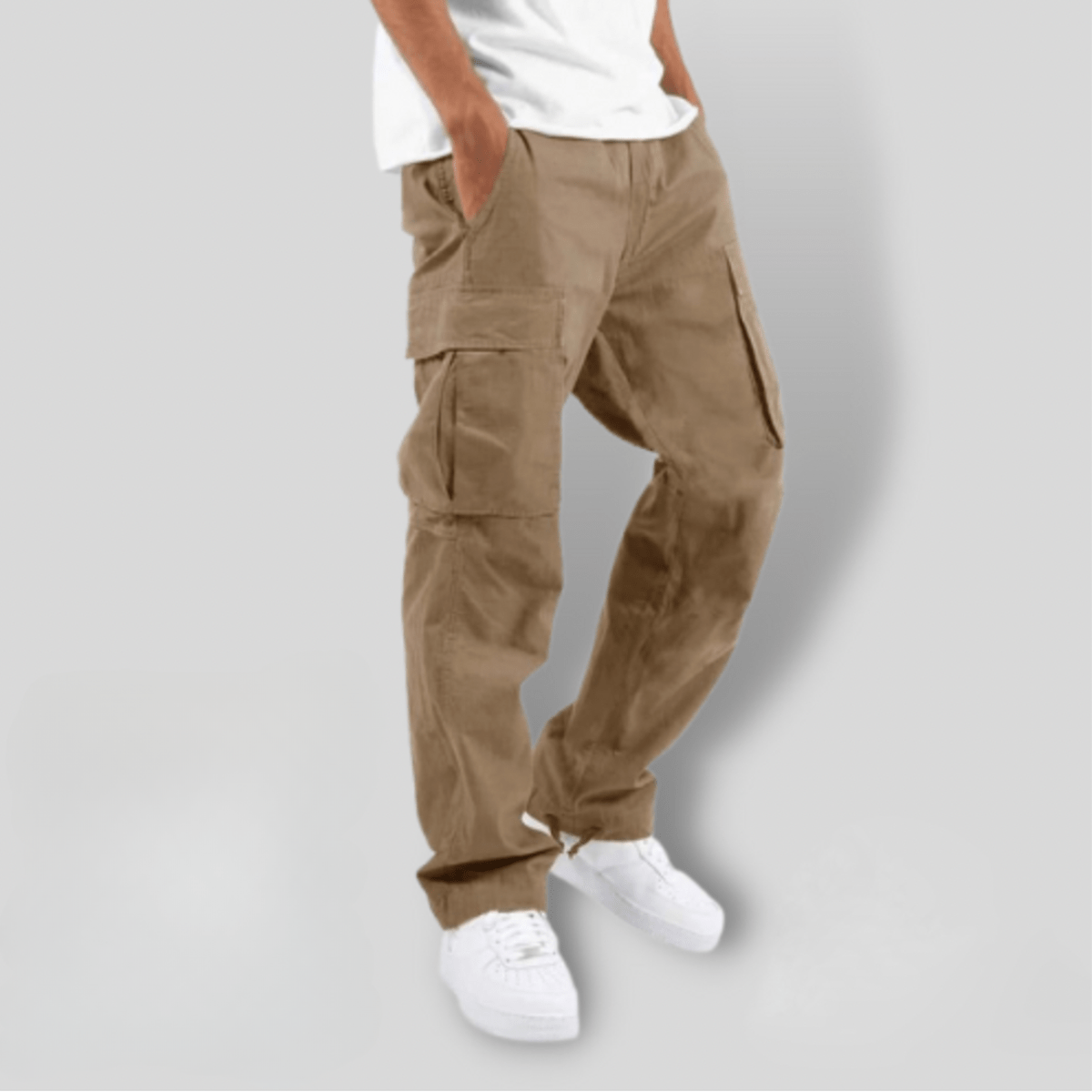 Men&#39;s Elastic Waist Cargo Pants
