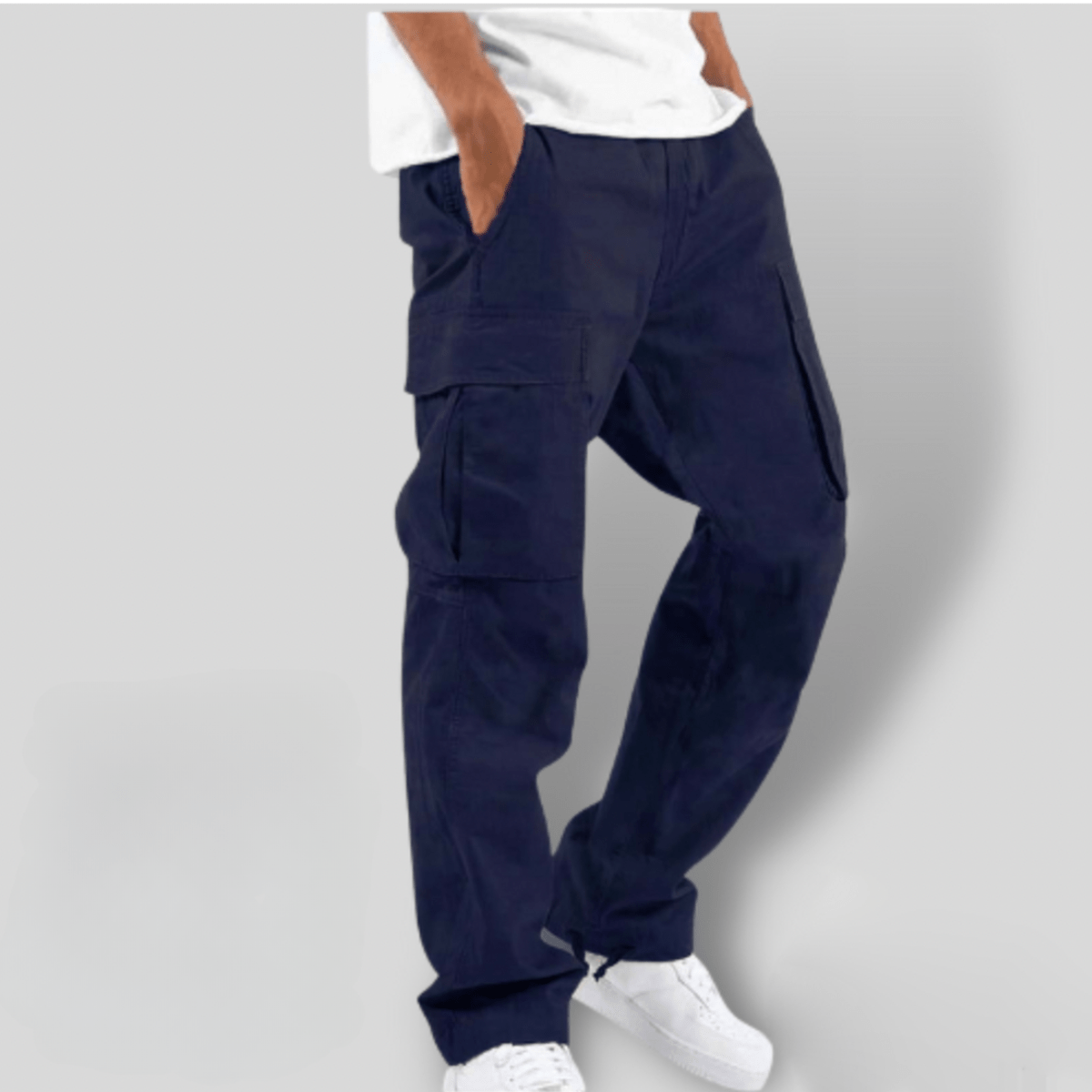 Men&#39;s Elastic Waist Cargo Pants