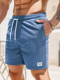 Men&#39;s Elastic Waistband Casual Summer Shorts