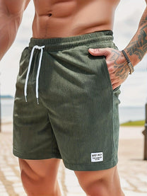 Men&#39;s Elastic Waistband Casual Summer Shorts