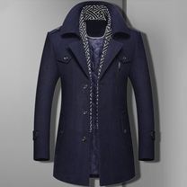 Men&#39;s Elegant Shawl Collar Coat for Casual Wear