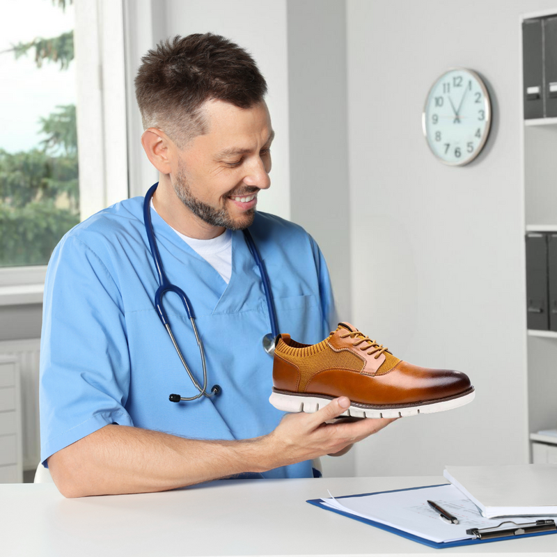 Men&#39;s Ergonomic Comfort Shoes With Breathable Design And Wide Toe Box