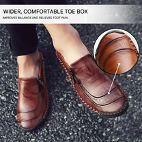 Men&#39;s Ergonomic Shoes With Side Zip And Orthopaedic Support