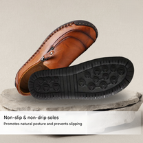 Men&#39;s Ergonomic Shoes With Side Zip And Orthopaedic Support