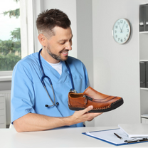 Men&#39;s Ergonomic Shoes With Side Zip And Orthopaedic Support