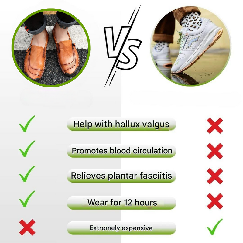 Men&#39;s Ergonomic Shoes With Side Zip And Orthopaedic Support