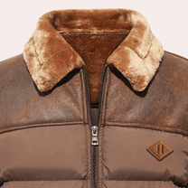 Men&#39;s Faux Fur Insulated Winter Jacket